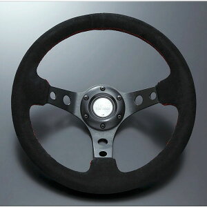 FORTUNE D1SPEC ステアリング DEEP70 バックスキン 33パイ レッドステッチ DSC-70330BSRE