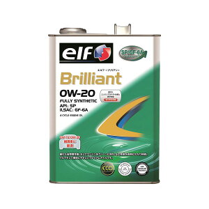 【10/24 20:00-10/27 09:59まで! エントリーでP5倍】elf Brilliant 0Wー20/SP/GF-6A/4L 合成油