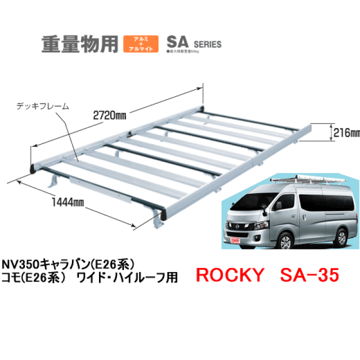 楽天市場】ROCKY（ロッキー） 品番：ＳＡ−３５ アルミ製 業務用ルーフ