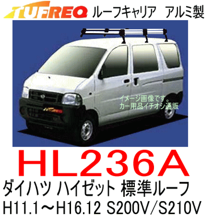 TUFREQ タフレック ルーフキャリア ダイハツ ハイゼットカーゴ 年式