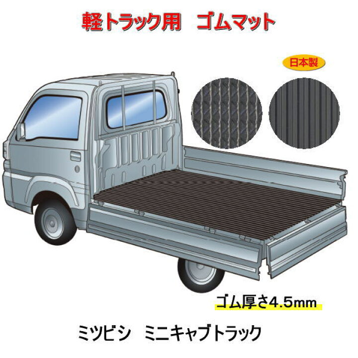 楽天市場】軽トラック用 荷台マット＜ミツビシ ミニキャブトラック U61 