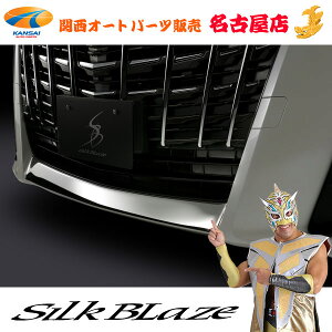 30系アルファード 後期ステンレスバンパーリップカバー1Pシルクブレイズ