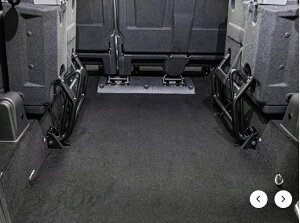 Defender Carpet KitRear Kit / BlackDefender 110 - Station Wagon with forward-facing seats - cut-away arches