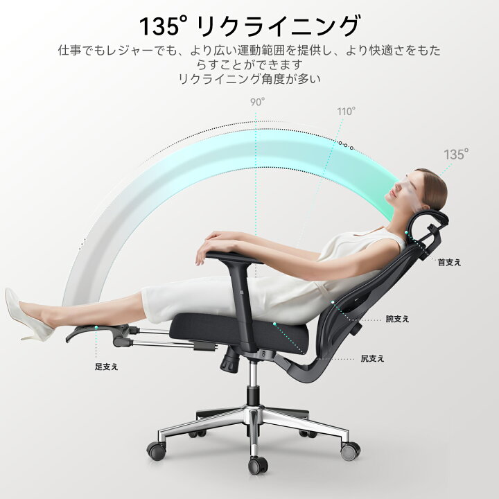 楽天市場】【在庫有/短納期】Hbada オフィスチェア デスクチェア 椅子 