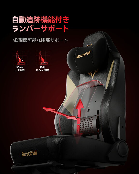 楽天市場】【送料無料】AutoFull ゲーミングチェア 高反発 通風と加熱 
