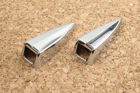 ウィンドウウォッシャーカバーノズルカバー type5 クロムメッキ ボンネット ワイパー 2個セット トヨタ ホンダ マツダ スバル 日産