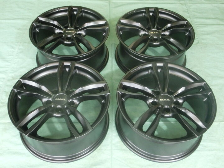 楽天市場】新品 MAK LUFT(マック ルフト) 5H/120 マットブラック 17 