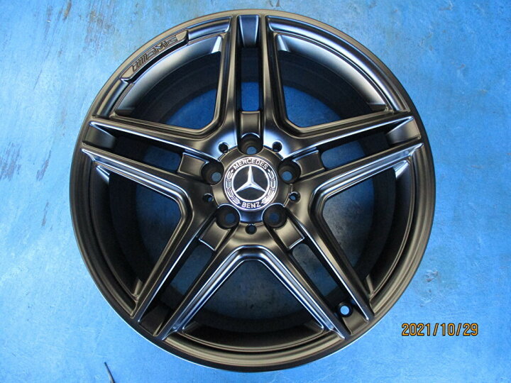 楽天市場】中古ホイール 4本セット☆BENZ純正 マットブラック塗装 