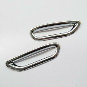 車用メッキパーツ 日産 キャシュカイ2015 ABS クロームリアフォグライトランプカバートリムオートアクセサリー2ピース AL-AA-0297 AL Car plating parts