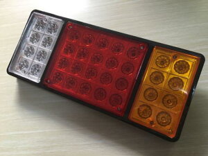 車用メッキパーツ 2ピース12ボルト36 LED リア ライト トラック テール ランプオートカー バン ランプ トレーラー ストップインジケータ ランプローリー AL-AA-0909 AL Car plating parts