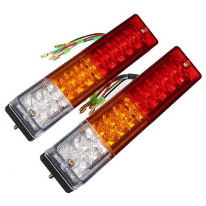 �ԗp���b�L�p�[�c 2X LED �X�g�b�v���A�e�[���u���[�L ���o�[�X ���C�g�^�[��INDIACTOR 12�{���g �{�[�g ATV �g���b�N �g���[���[ �����v AL-AA-0920 AL Car plating parts