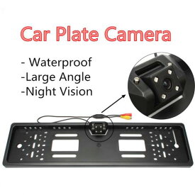 カー用品カメラ 防水欧州ナンバープレートフレームリアビューカメラオート カー リバース バックアップ パーキング バックミラーカメラナイトビジョン170度 AL-AA-1638 AL Car supplies camera
