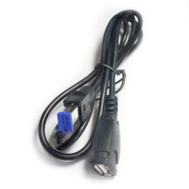 車用ケーブル USB AUX オーディオ ケーブル アダプタ 4PIN コネクタ 日産 ブラック AL-AA-7369 AL Car cable