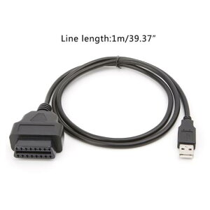 ԗpP[u 16s OBD2 USB |[g[d A_v^ P[u RlN^ffc[ AL-AA-7825 AL Car cable