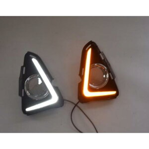 トヨタ RAV4 2016 2017LED DRL デイタイムランニングライトターニング シグナル フォグランプオートライトランプ スーパー高輝度 white and yellow 6000K AL-BB-1181 AL Car light