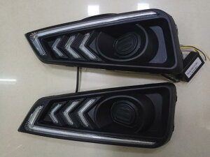 _2s[X z_ VeB 2015 2016 LED DRL fC^C jOCg tHO v Jo[ wbhCg 12V fCCg X^CO White and Yellow AL-BB-1317 AL Car plating parts