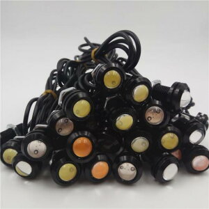 10個 12V LED 18 23MM イーグルアイ 光ハイパワーランプ日中走行用ライト パーキング オート フォグランプランプ バルブ バックアップ DRL スタイリング 選べる6バリエーション Red〜Ice Blue AL-BB-1441