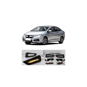 1yA fCCg LED fC^CjOCg 12V DRL z_ VeB 2015 2016 2017 CG[ J[J[ VOi  ^[ White and yellow AL-BB-1572 AL Car plating parts