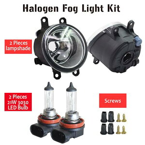 日産 デュアリス J11 H11 フロント フォグ ライト アセンブリ ランプ シェード + バルブ DRL 12V 2013 2014 2015 2016 2017 2018 2019 Halogen Fog Light AL-BB-1752 AL Car