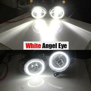 日産 ナバラ ダットサントラック D40 4000LM H11 LED フォグ ライト レンズ DRL 12V 2005 2006 2007 2008 2009 2010 2011 2012 White Angel Eye AL-BB-1754 AL Car light