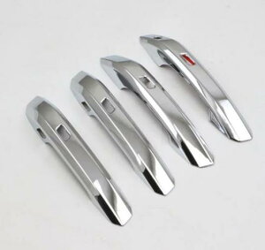 アウディ A4セダンB9 9L 2016 2017 ABS クローム ドアハンドル カバー トリム スマート ホール 4ピース AL-BB-6579 AL Car plating parts