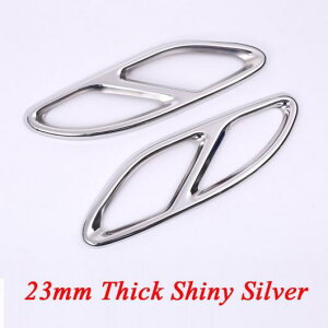 ZfXxc GLC ABC E NX X253 W205 N[y W213 W176 W177 W246 2016- 2019 GL][Xg g 304 X`[ Iׂ2oG[V 23mm Shiny silverE23mm Gloss Black AL-CC-7237 AL Car plating parts