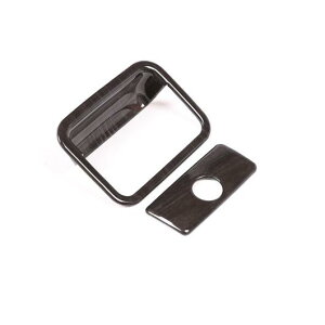 �u���b�N �ؖ� �g���^ �����h �N���[�U�[ �v���h FJ150 150 LC150 2010-2018 ABS �C���e���A�R���g���[���[�O���[�u �J�o�[ �g���� Black Wood Grain AL-CC-7998 AL Interior parts for cars