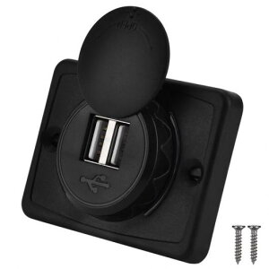 3.1A fA ubN ABS USB |[g[dRZg 12V LED h p XyAp[c AL-DD-0753 AL Car parts