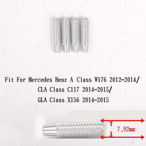 �����Z�f�X�x���c CLA GLA C E GLC GLE GLK �N���X W176 W205 �h�A���b�N �s���m�u�{�^�� �J�o�[ �I�ׂ�4�o���G�[�V���� Silver 9.52mm�`Silver 7.92mm AL-DD-5213 AL Interior parts for cars