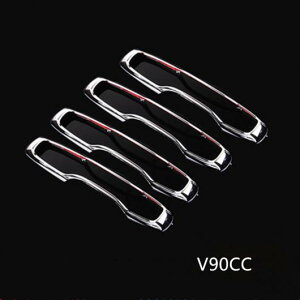 �h�A�n���h���t���[�� 4�s�[�X �{���{ XC60 S90 V90CC 2015-18 ABS �h�A�m�u �f�J�[�� 4 pieces AL-DD-6809 AL Car plating parts