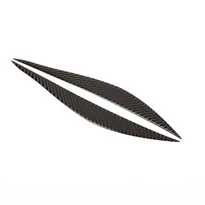 2個 カーボンファイバー BMW 3 4 シリーズ F30 F32 F33 F36 2013-2019 フロントフォグランプストリップ アイリッド トリム カーボン AL-DD-5437 AL Car plating parts