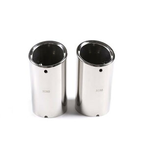 ボルボ S60 XC60 2009-2013 エキゾースト テールマフラー 304 ステンレス スチール テール スロート パイプ 2個 選べる2バリエーション XC60・s60 AL-DD-5596 AL Car plating parts