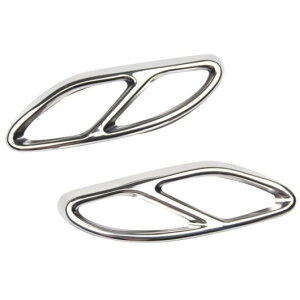 メルセデスベンツ Eクラス2014-2017 GLE W166 C292 GLS 400 CLAクラス2016-2017 AMGリア エキゾースト パイプ カバー トリム シルバー AL-DD-5607 AL Car plating parts