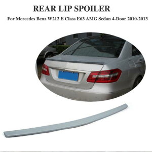 車用外装パーツ リア トランク ブート リップ スポイラー ウイング ステッカー 適用: メルセデスベンツ Eクラス W212 E63 AMG セダン 4ドア 2010-2013 PU グレー AL-DD-7788 AL Exterior parts for cars