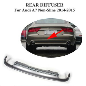 車用外装パーツ PP リア バンパー リップ ディフューザー スポイラー 適用: アウディ A7 スタンダード バンパー 2014-2015 除く-Sライン 除く-S7 エキゾースト ディフューザー AL-DD-7915 AL Exterior parts