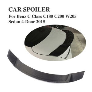 車用外装パーツ リアル カーボン リア スポイラー 適用: メルセデスベンツ W205 Cクラス セダン C43 C63 C180 C200 C250 C300 C350 C400 C450 2015-2018 AL-DD-7997 AL Exterior parts for cars