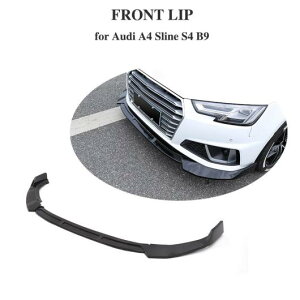 車用外装パーツ S4 フロント バンパー リップ チン スポイラー 適用: アウディ A4 Sライン S4 セダン 2019 グロスブラック AL-DD-8664 AL Exterior parts for cars