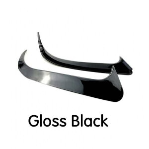 車用外装パーツ 適用: ベンツ CLA C117 W117 CLA45 CLA200 CLA250 AMG グロス カーボンファイバー リア バンパー スポイラー エア 吹き出し口 トリム カバー 2013-2018 2個 ブラック・ダークグレー AL-DD-8687 A