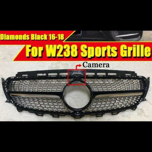 �ԗp�O���p�[�c W238 ABS �u���b�N �t�����g �o���p�[ �_�C�������h �X�^�C�� �O���� �J�����z�[�� E�N���X E200 E250 E300 E320 E350 E63 16-18 �^�C�v001 AL-EE-0334 AL Exterior parts for cars