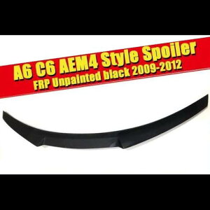 適用: アウディ A6 A6A A6Q ダックビル スポイラー テール ウイング C6 カーボン リア トランク メンバー ブート リップ 装飾 2009-2012 タイプ001 AL-EE-0792 AL Exterior parts for cars