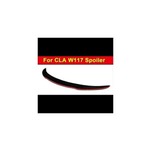 車用外装パーツ W117 CLAクラス セダン カーボンファイバー CF トランク スポイラー ウイング FD レッド ライン スタイル 適用: メルセデス CLA180 CLA200 CLA250 CLA45 リア 13- タイプ001 AL-EE-1111 AL Exterior
