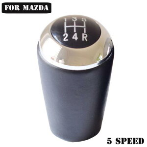 マニュアル クローム 5/6速 オート ギア スティック シフト レバー PU レザー 適用: マツダ 3 5 6 マツダ 3 BK BL CW 6 5 3シリーズ CX-7 MX-5 5速・6速 AL-EE-3606 AL Car parts