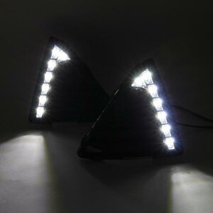 _ 1 Zbg Kp: tH[h tH[JX 2012-2015 LED DRL fC^C jO Cg fCCg CG[ ^[VOiv ABS+LED zCg AL-EE-3842 AL Car parts