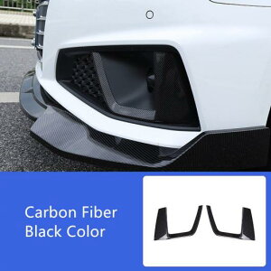 フォグランプ フレーム カバー ステッカー 適用: アウディ A4 2019 フロント バンパー 装飾 トリム ブラック・カーボン AL-EE-4989 AL Exterior parts for cars