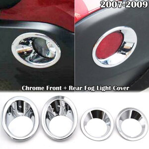 適用: 日産 キャシュカイ デュアリス J10 2007-2013 クローム カバー フレーム オート トリム アクセサリー フロントリアフォグライト AL-EE-5795 AL Exterior parts for cars