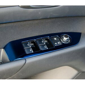 適用: マツダ CX-5 CX5 CX 5 2017 2018 2019 インナー ドア ウインドウ リフト ボタン スイッチ パネル カバー トリム ブラック・ブルー AL-EE-7265 AL Exterior parts for cars