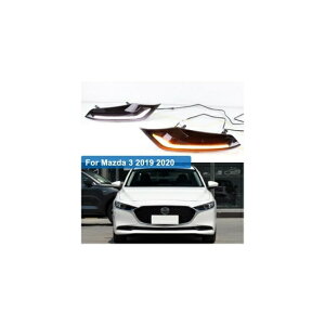 2�s�[�X DRL �K�p: MAZDA3 �}�c�_3 �A�N�Z�� 2019 2020 12V LED DRL �h���C�r���O �f�C�^�C�� �����j���O ���C�g �t�H�O�����v ���� �^�[���V�O�i�� �X�^�C�� �����[ AL-FF-1988 AL Car parts