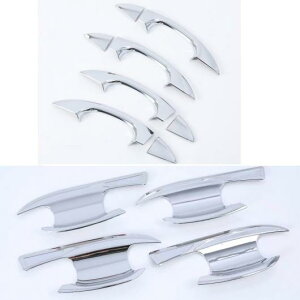 ABS ドア ハンドル トリム カバー ステッカー 適用: フォルクスワーゲン T-ROC TROC 2017 2018 2019 ドア ハンドル ボウル AL-FF-1808 AL Exterior parts for cars