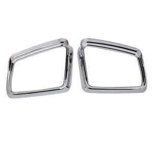 ABS バックミラー フレーム レイン シールド フィルム ステッカー 適用: メルセデス ベンツ GLE GLS ML GL 光沢 シルバー・ブラック AL-FF-4695 AL Interior parts for cars