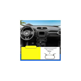ABS ダッシュボード スクリーン フレーム トリム デコレーション 適用: ジープ レネゲード 2016 2017 2018 2019 カーボンファイバー ブラック AL-FF-3551 AL Interior parts for cars